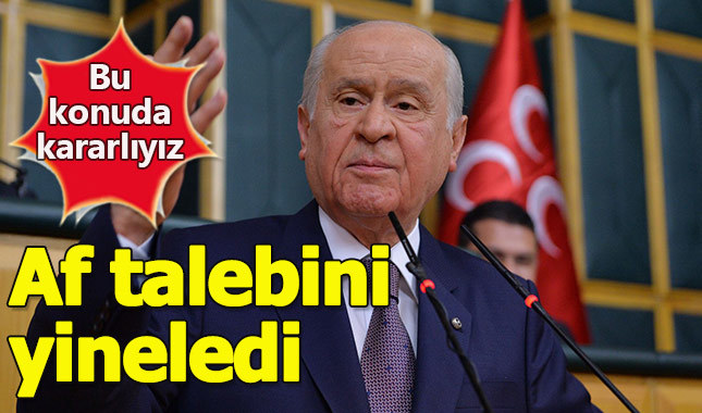 Devlet Bahçeli af talebini yineledi