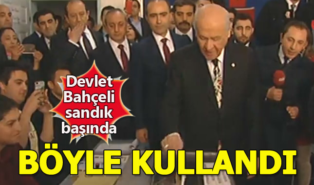 Devlet Bahçeli de oyunu kullandı