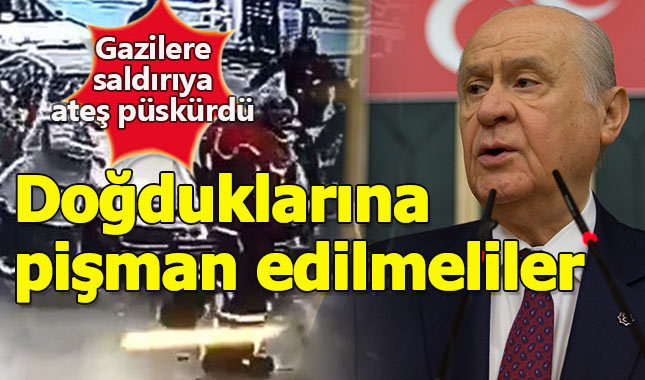 Devlet Bahçeli, gazilere yapılan saldırıya ateş püskürdü