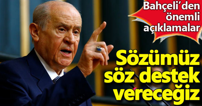 Devlet Bahçeli partisinin grup toplantısında konuştu