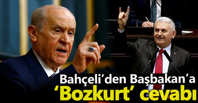 Devlet Bahçeli'den Binali Yıldırım'a bozkurt yanıtı