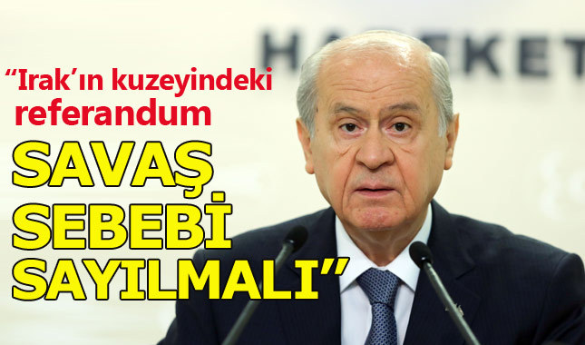 Devlet Bahçeli'den Kürdistan referandumuna sert tepki