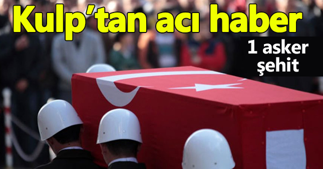 Diyarbakır'da 1 asker şehit oldu 2 asker yaralandı