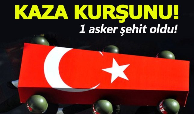 Diyarbakır'da bir asker kaza kurşunuyla şehit oldu.