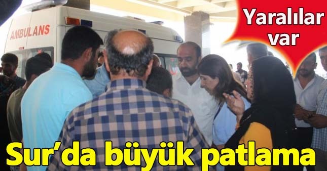Diyarbakır'da büyük patlama! Yaralılar var