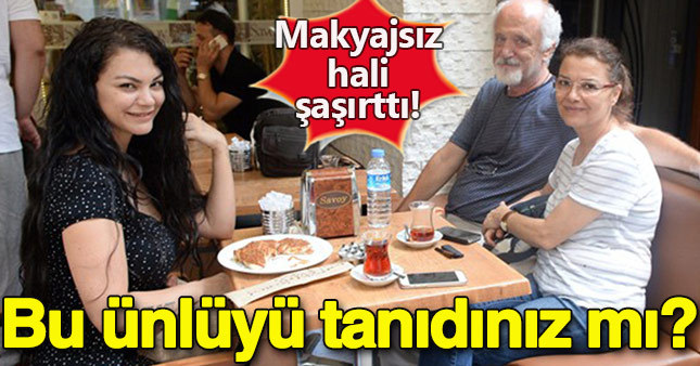 Doğal hali ile görüntülenen ünlü isim tanınmaz halde