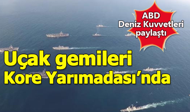 Doğu Asya'da savaş çanları, ABD uçak gemileri Kore açıklarında