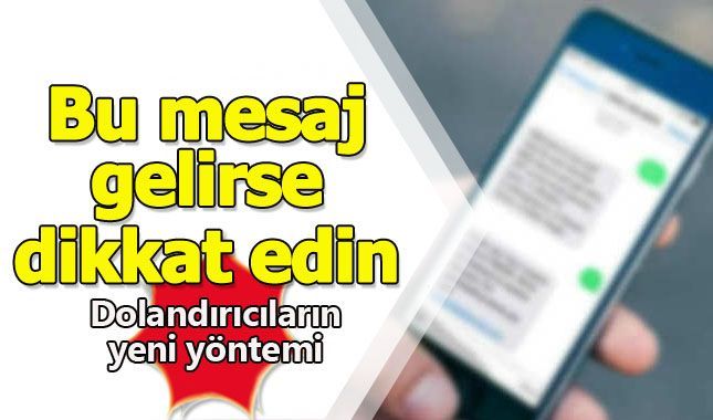 Dolandırıcıların yeni yöntemi! aman dikkat...