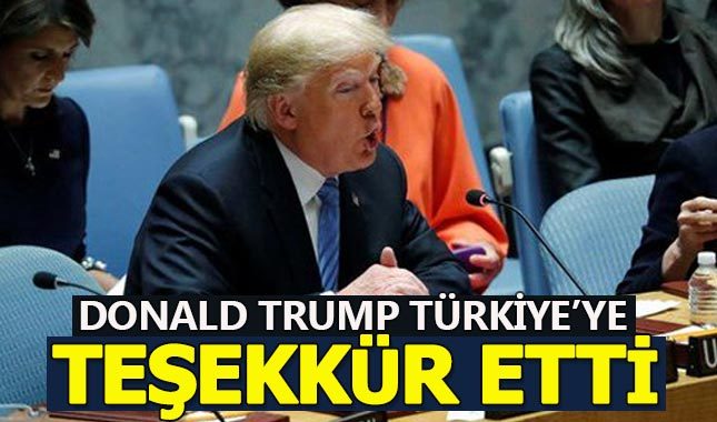 Donald Trump Türkiye'ye teşekkür etti