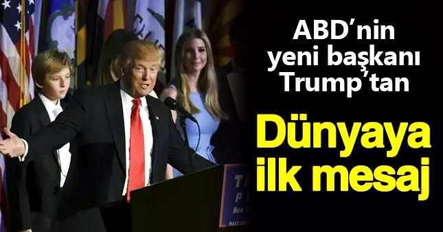 Donald Trump zafer konuşmasında ne söyledi?