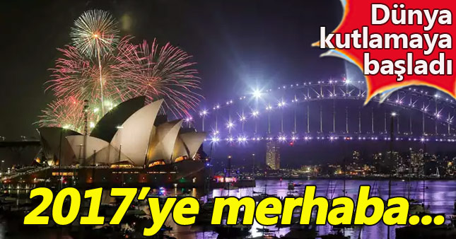 Dünya 2017'ye merhaba dedi