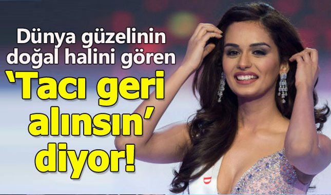 Dünya güzelinin doğal halini gören 'tacı geri alınsın' diyor