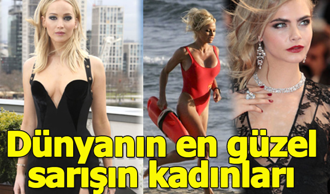 Dünyanın en güzel ve ünlü sarışın kadınları