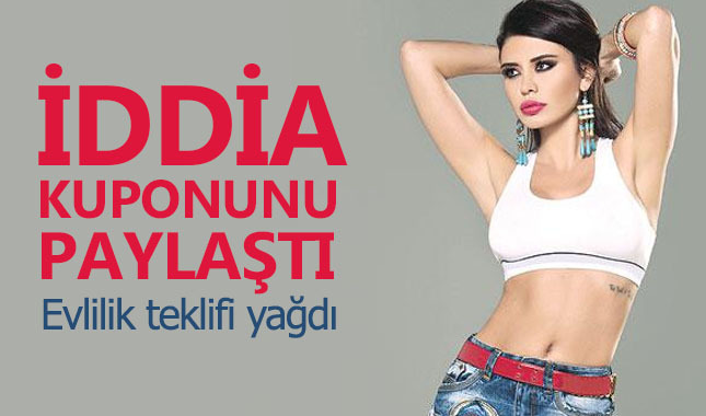 Ebru Polat yaptığı iddia kuponunu paylaştı, evlilik teklifi yağdı