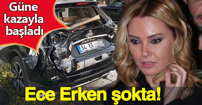 Ece Erken'e tatilde kaza şoku