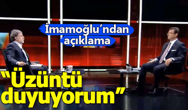 Ekrem İmamoğlu'ndan erken bitirildiği iddia edilen programla ilgili açıklama geldi