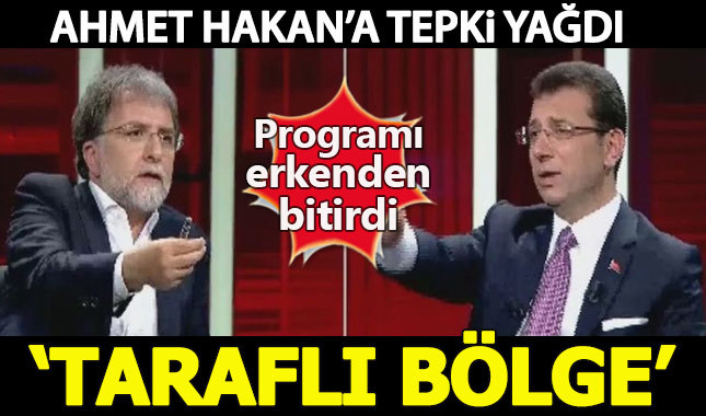 Ekrem İmamoğlu'nu konuk eden Ahmet Hakan'a tepki