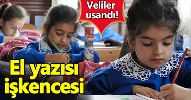 El yazısı çocukları okuldan soğutuyor