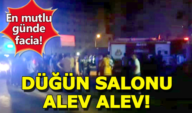 Elazığ'da bir düğün salonunda yangın çıktı