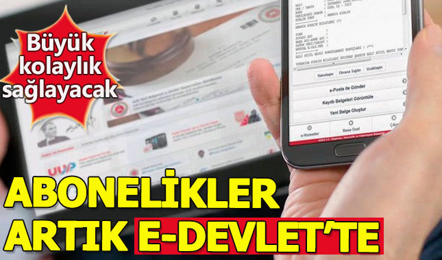 Elektrik ve doğalgaz aboneliği artık E-Devlet üzerinden yapılacak