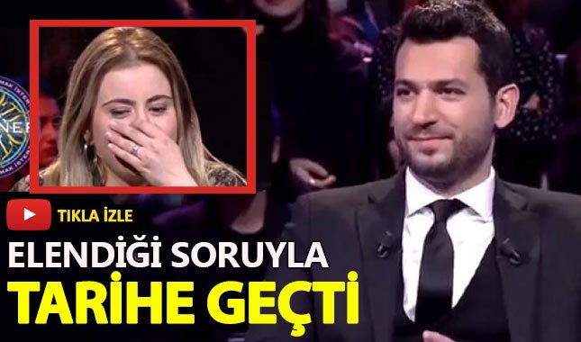 Elendiği soruyla Milyoner tarihine geçti