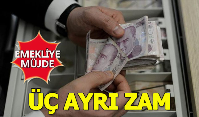 Emekliye üç ayrı zam müjdesi