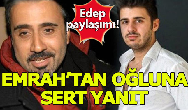 Emrah'tan oğlu Tayfun Erdoğan'a cevap niteliğinde paylaşım!