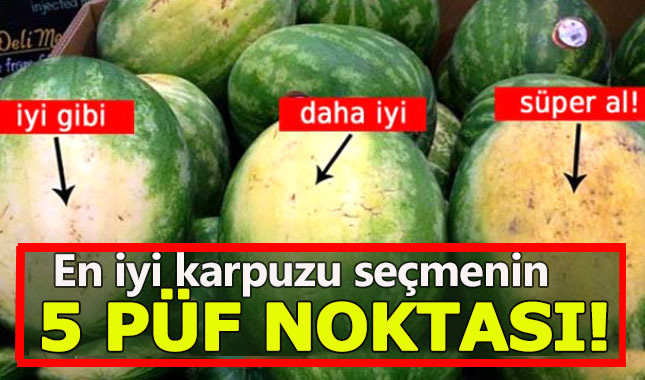 En iyi karpuzu seçmenin 5 harika yolu