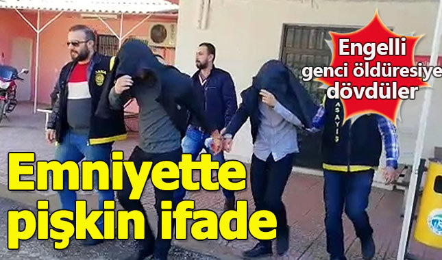 Engelli gence saldıranlardan pişkin savunma