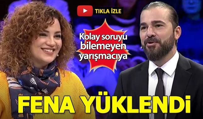 Engin Altan Düzyatan, kolay soruyu bilemeyen yarışmacıya fena yüklendi