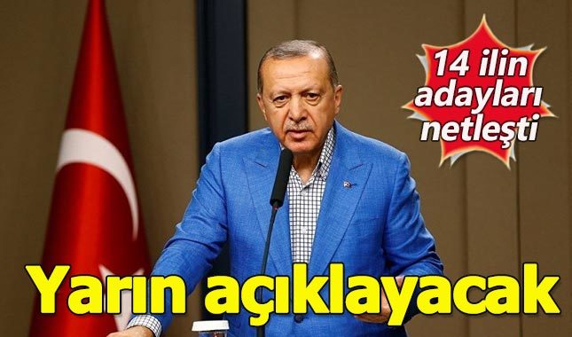 Erdoğan, AK Parti'nin 14 adayını yarın açıklayacak