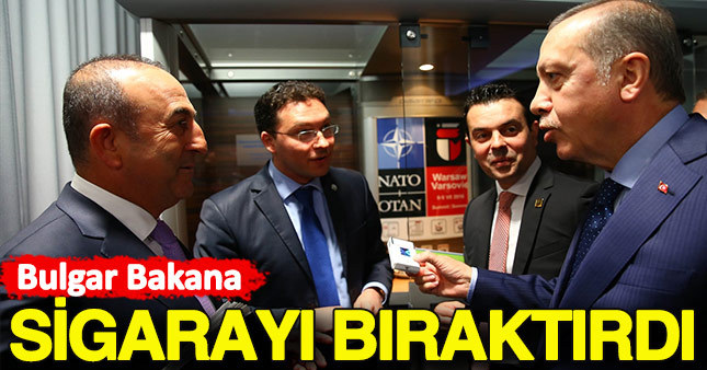 Erdoğan, Bulgar bakana sigarayı bıraktırdı