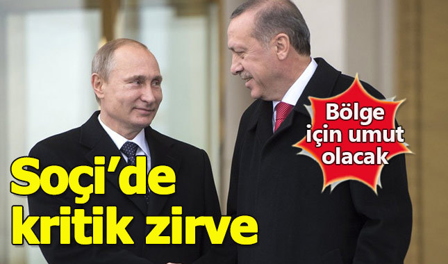Erdoğan-Putin zirvesi Soçi'de başladı