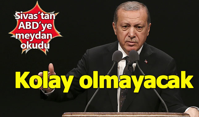 Erdoğan Trump'a meydan okudu: "Bizim için yok hükmündedir"