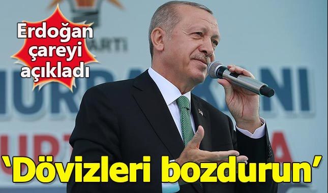 Erdoğan vatandaşa seslendi: Yastık altındaki dövizleri bozdurun