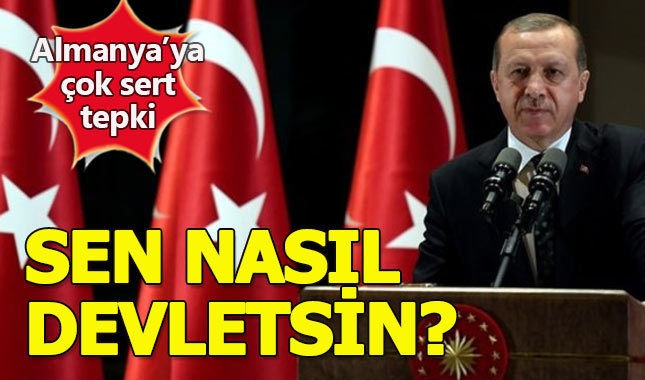 Erdoğan'dan Almanya yönetimine çok sert tepki