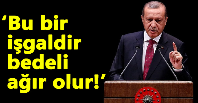 Erdoğan'dan Kerkük'teki bayrak olayına sert çıktı