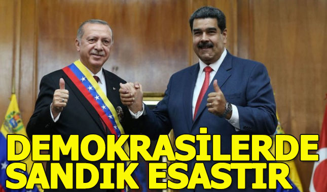 Erdoğan'dan Venezuela'daki darbe girişimiyle ilgili açıklama