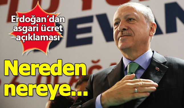 Erdoğan'dan asgari ücreti eleştirenlere tepki