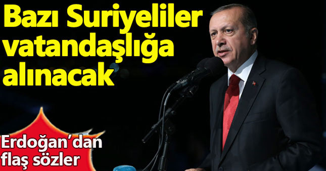 Erdoğan'dan flaş mülteci açıklaması!
