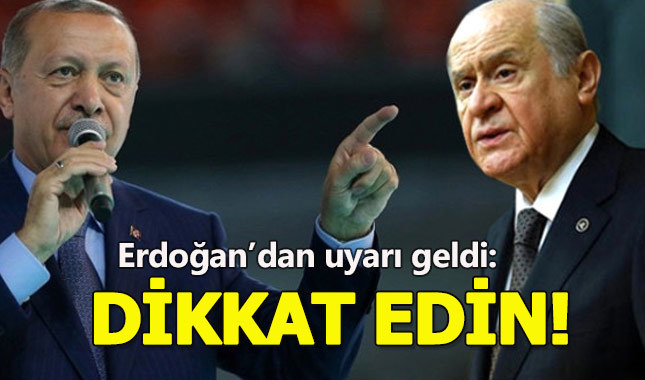 Erdoğan'dan parti teşkilatına MHP uyarısı geldi