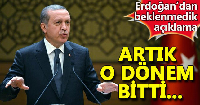 Erdoğan'dan sürpriz açıklama