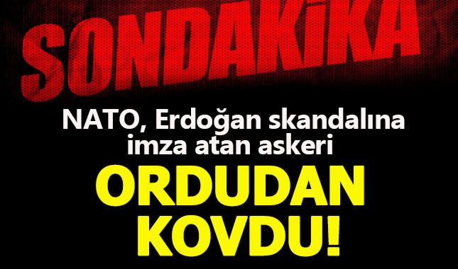 Erdoğan'ı tatbikatta hedef gösteren subay NATO tarafından ordudan atıldı.