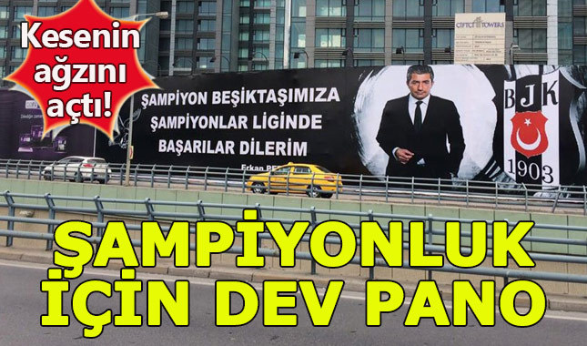 Erkan Petekkaya'dan Beşiktaş şampiyonluğuna dev pano!