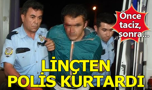 Erkek çocuğu taciz eden sapığa linç girişimi