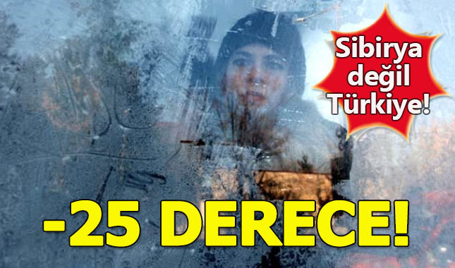 Erzurum -25 dereceyi gördü, şehir buz kesti!