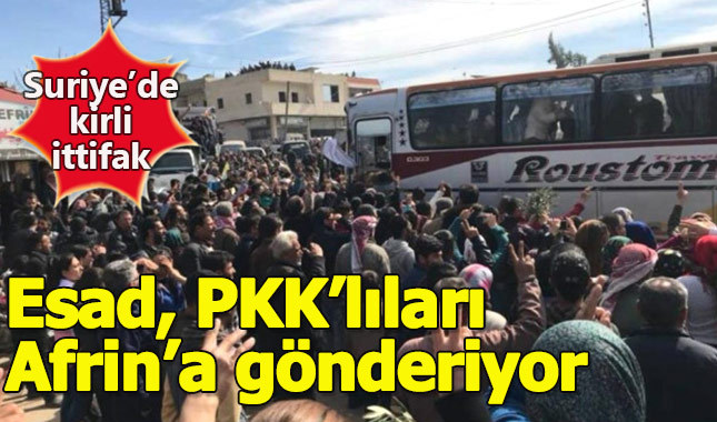 Esad PKK'lıları Afrin'e gönderiyor iddiası