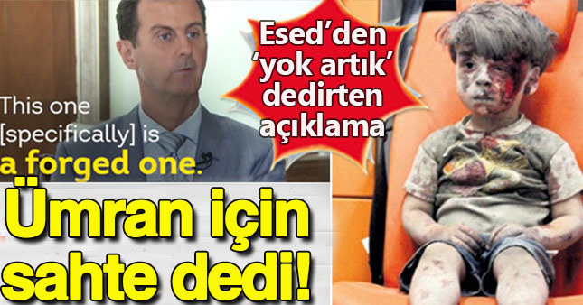 Esad, minik Ümran'ın fotoğrafı için sahte dedi