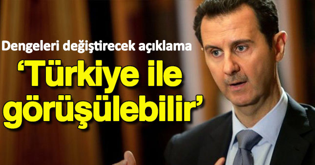 Esad'dan 'Türkiye ile görüşme' iması