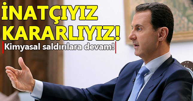 Esad'dan kimyasal saldırılara devam sinyali